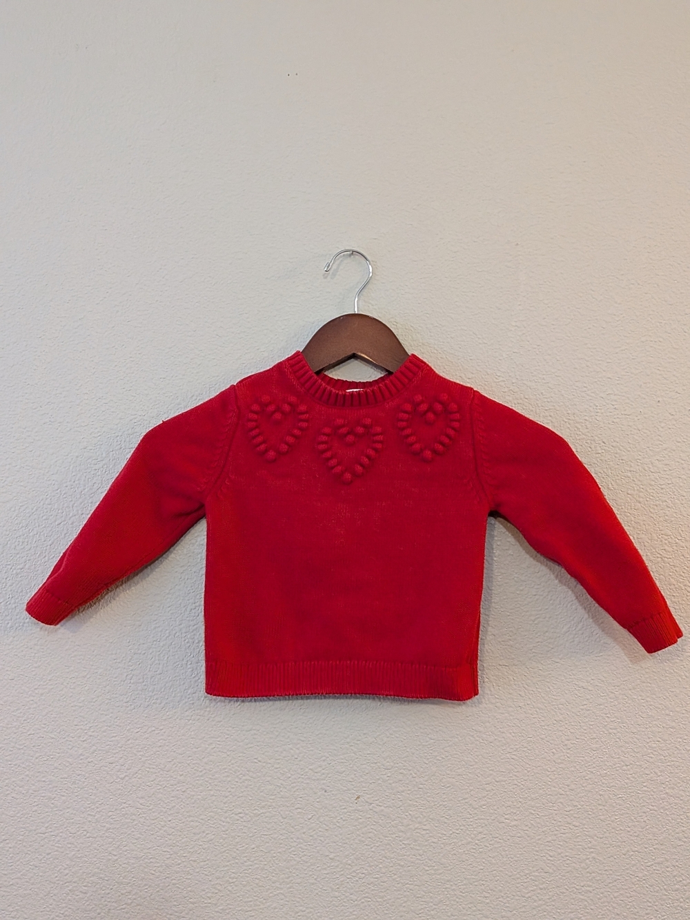 Carter's Red Heart-Accent Girls Sweater